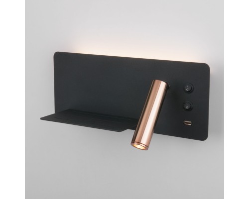 Fant L LED чёрный/золото настенный светодиодный светильник MRL LED 1113