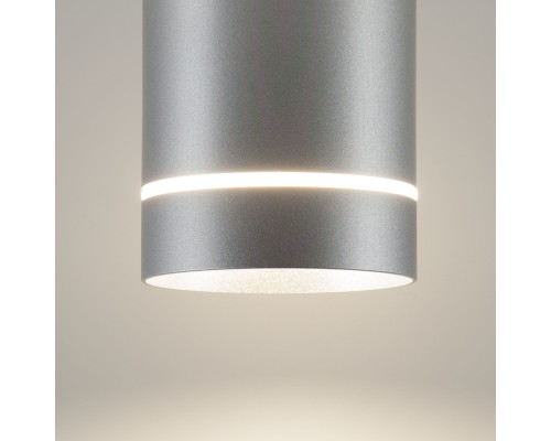 Накладной потолочный  светодиодный светильник DLR021 9W 4200K хром матовый