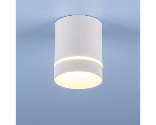 Накладной точечный светильник DLR021 9W 4200K белый матовый