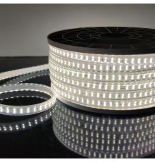 Лента светодиодная Лента светодиодная 220V 18W 180Led 2835 IP65, холодный белый, 50 м, двухрядная