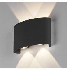 Twinky double чёрный уличный настенный светодиодный светильник 1555 TECHNO LED