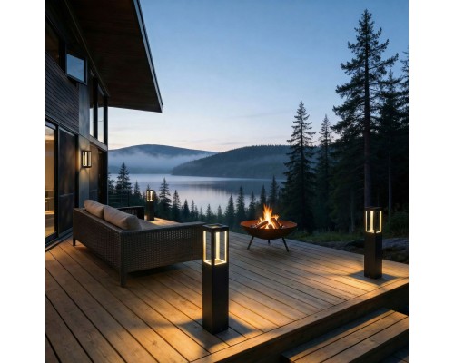 Ландшафтный светодиодный светильник  Frame 3000K чёрный 1529 TECHNO LED черный