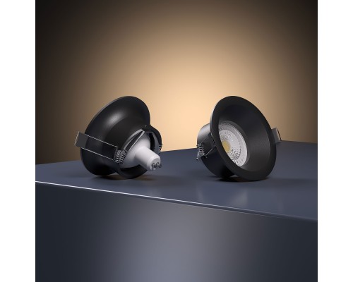 Светильник встраиваемый Andi GU10 черный 25058/01