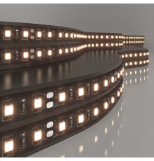 Светодиодная лента 120 Led 9,6 Вт IP20, 3300K тёплый белый, 5 м 2835 24V 120Led 9,6W IP20 Black
