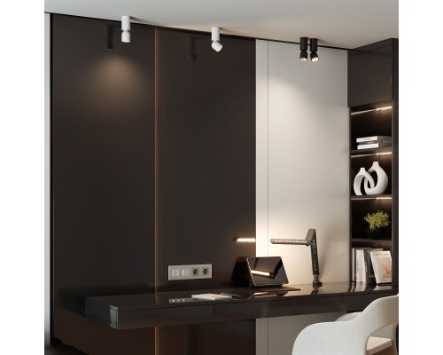 Светильник накладной поворотный светодиодный Spot 8W 4000K черный 25106/LED