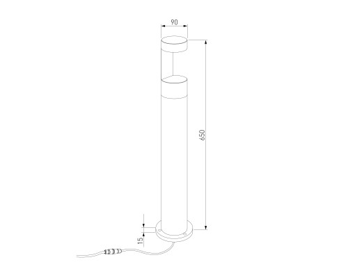 Ландшафтный светильник Nimbus 3000K cерый IP54 35126/F серый