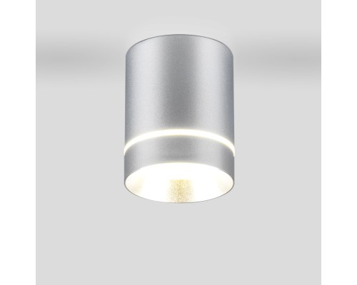 Накладной потолочный  светодиодный светильник DLR021 9W 4200K хром матовый