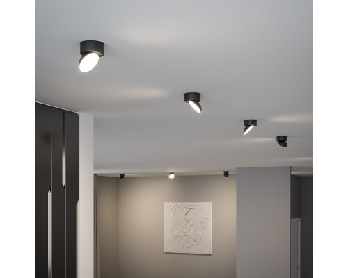 Светильник накладной поворотный светодиодный Smooth 10W 4000K черный 25053/LED