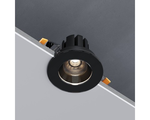 Cветильник встраиваемый светодиодный 7W 4000 черный 25096/LED