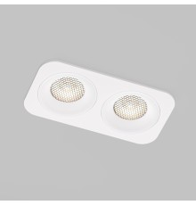 Светильник встраиваемый светодиодный с антибликовой решеткой Tetro 10W 4000K белый IP44 15277/LED