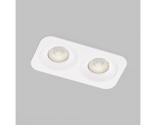 Светильник встраиваемый светодиодный с антибликовой решеткой Tetro 10W 4000K белый IP44 15277/LED