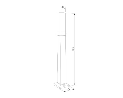 Уличный ландшафтный светильник 1537 TECHNO LED 3000K чёрный 1537 TECHNO LED