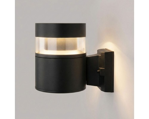 Уличный настенный светильник 1530 TECHNO LED 3000K чёрный 1530 TECHNO LED черный