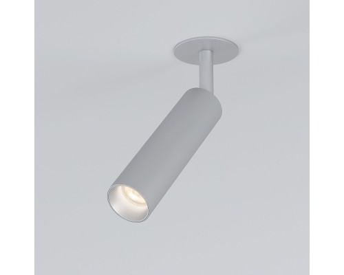 Встраиваемый светодиодный светильник Diffe серебряный 25040/LED