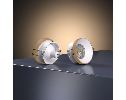 Встраиваемый точечный светильник 112 MR16 белый/золото