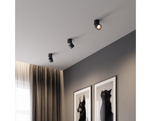 Светильник потолочный поворотный светодиодный Rolly 9W 3000K черный 25112/LED