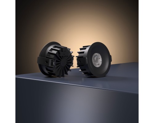 Светильник встраиваемый светодиодный Combi 10W 4000K черный 25067/LED