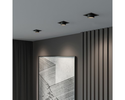 Потолочный светодиодный светильник поворотный Conner 8W 4000K чёрный 25087/LED