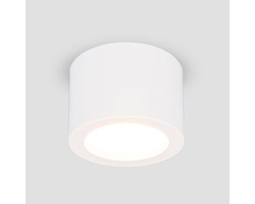 Накладной потолочный  светодиодный светильник DLR026 6W 4200K белый матовый