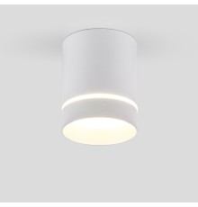 Накладной точечный светильник DLR021 9W 4200K белый матовый