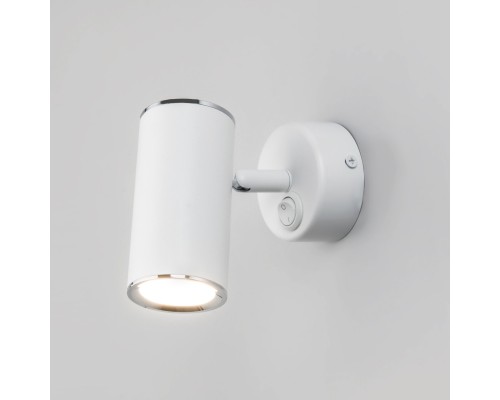 Настенный светодиодный светильник с поворотным плафоном Rutero GU10 SW белый (MRL 1003)