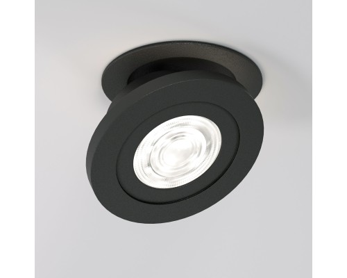 Встраиваемый поворотный светодиодный светильник 6W 4000K чёрный 25084/LED