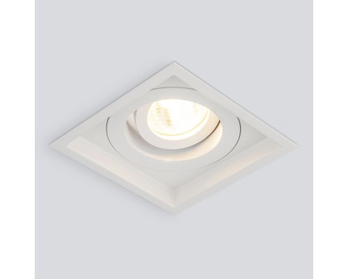 Алюминиевый точечный светильник 1071/1 MR16 WH белый