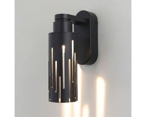 Настенный светодиодный уличный светильник Streak 3000K IP54 35197/W черный