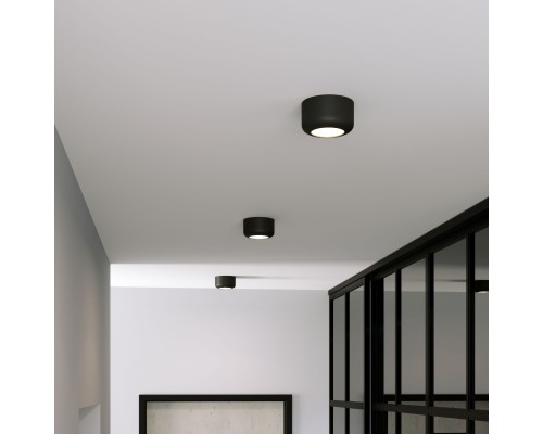 Светильник потолочный светодиодный 15W 4000K чёрный 25046/LED