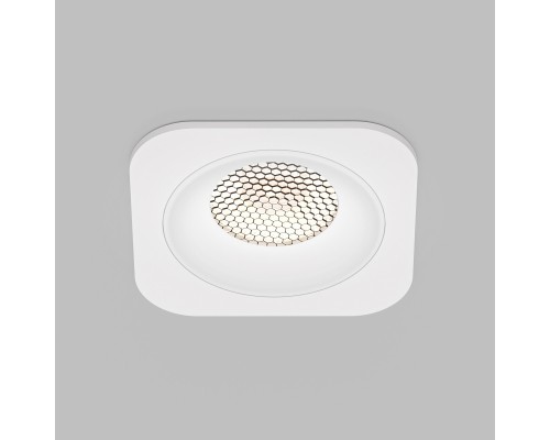 Светильник встраиваемый светодиодный с антибликовой решеткой Tetro 10W 4000K белый IP44 15276/LED