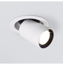 Встраиваемый точечный светодиодный светильник 9917 LED 10W 4200K белый матовый