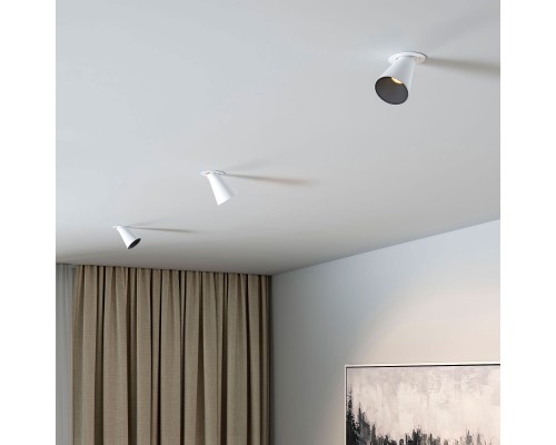 Светильник встраиваемый поворотный с антибликовой решеткой Bell 8W 3000K белый 25097/LED