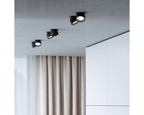 Светильник встраиваемый поворотный светодиодный Uno 8W 4000K черный 25092/LED