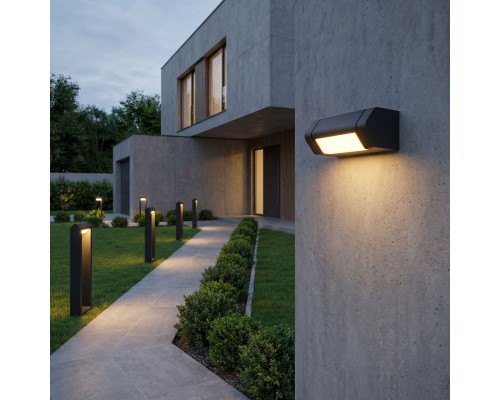 Уличный настенный поворотный светильник DORS 3000K черный 35163/D черный