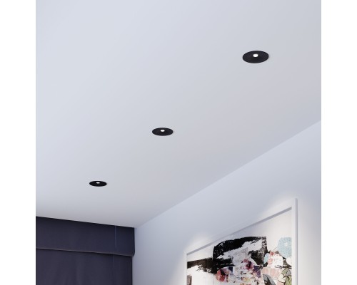 Светильник встраиваемый светодиодный Binnie 12W 4000K черный 15275/LED