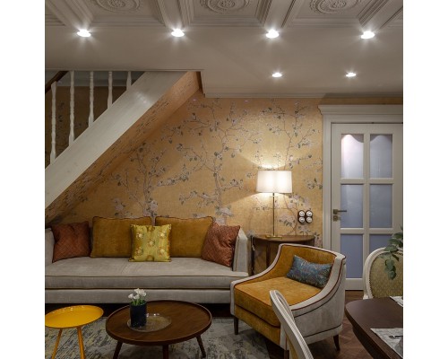 Алюминиевый точечный светильник 6068 MR16 WH белый