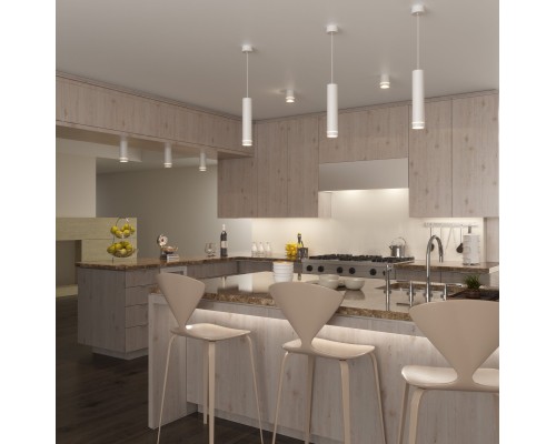 Накладной точечный светильник DLR021 9W 4200K белый матовый