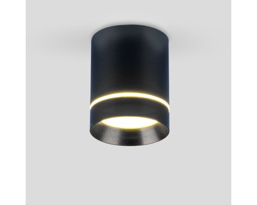 Накладной точечный светильник DLR021 9W 4200K черный матовый