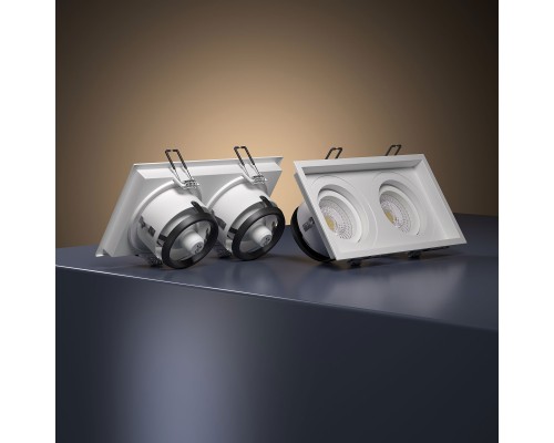 Алюминиевый точечный светильник 1071/2 MR16 WH белый