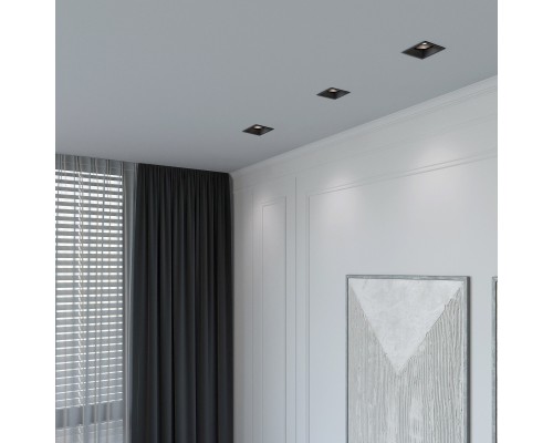 Светильник встраиваемый Punto черный 25017/01