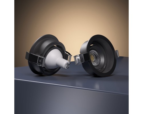 Светильник встраиваемый Tune черный 25014/01