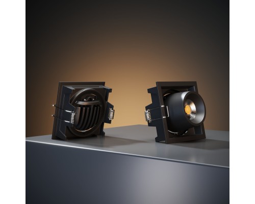 Потолочный светодиодный светильник поворотный Conner 8W 4000K чёрный 25087/LED