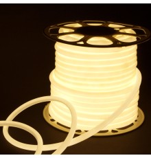 Светодиодный гибкий неон Гибкий неон 220V 9,6W 144Led 2835 IP67 круглый дневной белый, 50 м
