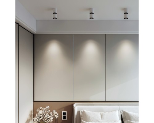 Светильник потолочный светодиодный 12W 4000К белый/чёрный 25048/LED