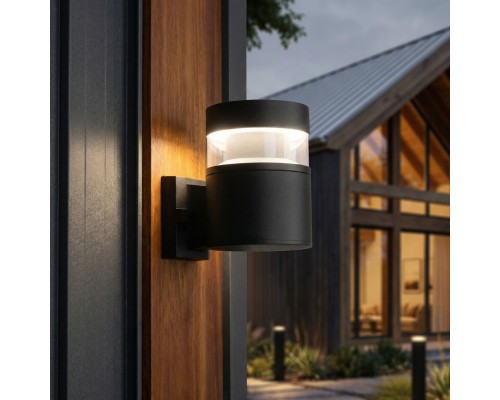 Уличный настенный светильник 1530 TECHNO LED 3000K чёрный 1530 TECHNO LED черный