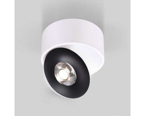 Накладной светодиодный светильник Glide белый/черный 25100/LED