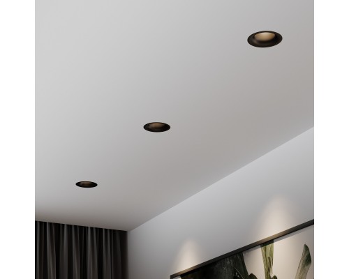 Светильник встраиваемый светодиодный Bliss 15W 4000K черный 25070/LED