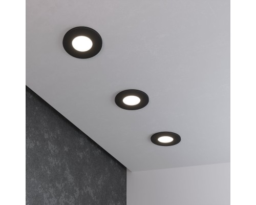 Встраиваемый точечный светильник 125 MR16 черный матовый