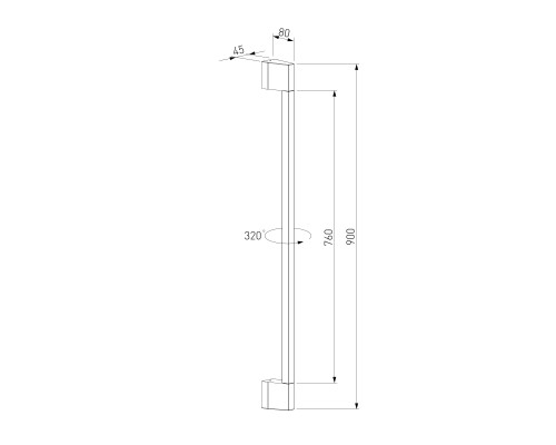 Настенный поворотный светильник Argos 3000K черный IP54 35122/D черный