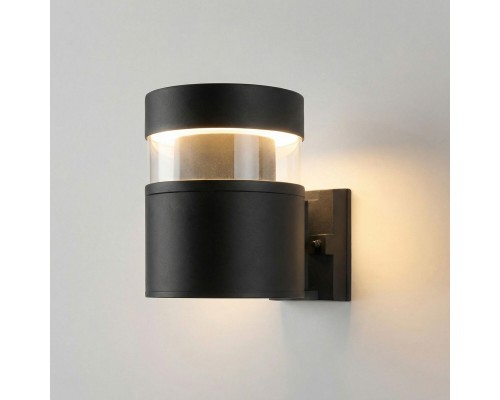 Уличный настенный светильник 1530 TECHNO LED 3000K чёрный 1530 TECHNO LED черный